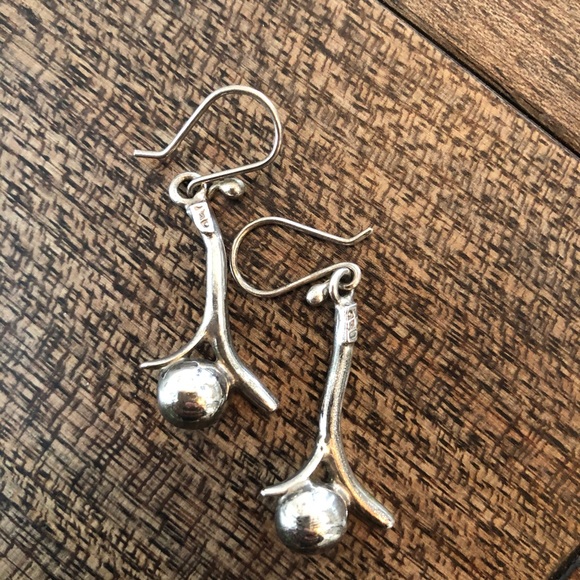 Peruvian 950 silver earrings - Picture 1 of 4